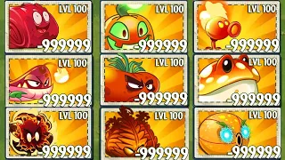 Tournament 30 Plants RED & ORANGE - Who Will Win? - PvZ 2 Plant vs Plant