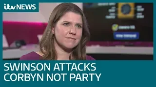 Robert Peston questions Jo Swinson on Corbyn, coalitions and leadership | ITV News