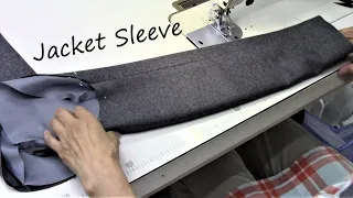How to sew jacket sleeves - functioning sleeve buttons -