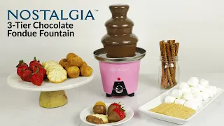 NCFF965PK | Nostalgia 3-Tier Chocolate Fondue Fountain