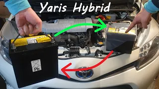 Toyota Yaris Hybrid 12v Battery Replacement