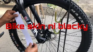 Bike skin para ky blacky | diy | step by step tutorial | how to install bike skin