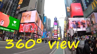 360 View:Times Square, Manhattan, New York, USA VLOG