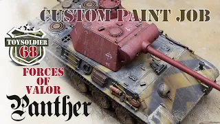 Forces of Valor Panther custom paint job & Tiger 1/32 scale