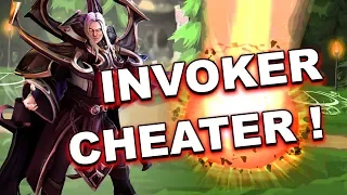 Dota 2 Cheater - INVOKER using AUTO Sun Strike + SPELL SCRIPTS!