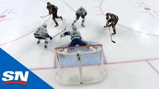 Mark Stone Feeds Evgenii Dadonov For Perfect 2-On-1 Goal Against The Canucks