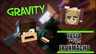 Jusia vs Macho | Szybciej spadam niż myślę 🙄 Minecraft Minigry (Gravity)