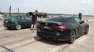 900HP VW Golf 3 VR6 Turbo vs BMW M4 G82 Competition