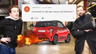 POURQUOI CERTAINES VOITURES FONT DES FLAMMES ? (r.a.q. #4)