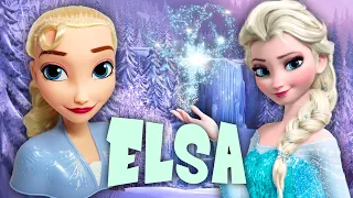 I MADE THIS ELSA DOLL LOOK REAL! Repainting Big Styling Frozen Doll Head by Poppen Atelier