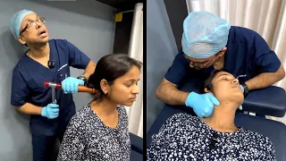 YOUNG Girl Vomits Due to Headache - CHIROPRACTIC Techniques Release for Cervical SPONDYLOSIS
