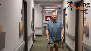 Knee Replacement Patient 8 Days After Surgery