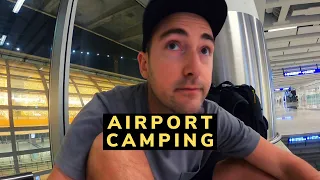 Airport camping pro is back! 🇭🇰