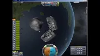 KSP. Челюсти грызут астероид. Jaws vs. asteroid.