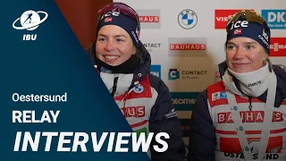 World Cup 22/23 Oestersund: Women Relay Interview