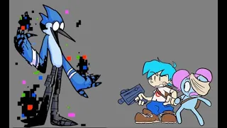 Gamers   VS Corrupted Mordecai FNF x Pibby x REGULAR SHOW