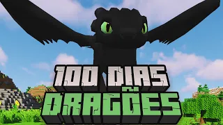 SOBREVIVI 100 DIAS NO MUNDO DOS DRAGOES DO MINECRAFT - O FILME