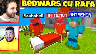 Echipa Youtuberilor vs ANTRENORUL pe BEDWARS in Minecraft cu Rafael!