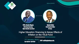 IEA-Kenya Webinar on Higher Education Financing In Kenya  Effects of Inflation on the HELB Fund