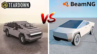 Teardown CYBERTRUCK vs BeamNG Drive CYBERTRUCK