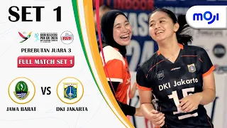 SET 1 Voli Putri | DKI Jakarta vs JABAR | Perebutan Juara 3 | Kualifikasi PON 2024