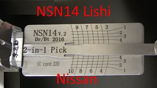 (473) 8 Cut NSN14 Lishi Picking & Decoding Nissan Door Lock