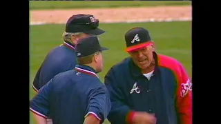 Atlanta Braves vs Colorado Rockies (9-12-1996) "Bobby Cox Gets Ejected"