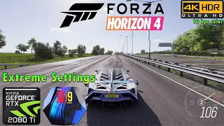 Forza Horizon 4 | 4K HDR | Extreme Settings | RTX 2080 Ti | i9 9900k 5GHz