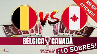 BELGIUM VS CANADA *Opening 10 Packs* Simulated Match | ASMR | Album World Cup Qatar 2022 PANINI