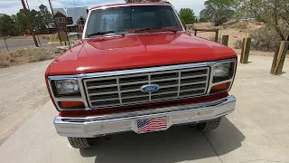 1984 Ford F250 4x4 walk around and drive.