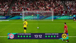 PES 2021 | Bayern Munich vs Borussia Dortmund | Penalty Shootout | Gameplay - Haaland vs Lewandowski
