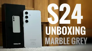 Samsung Galaxy S24 Unboxing! - Marble Grey!