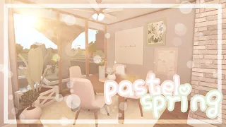 bloxburg :: pastel spring home, no gamepasses ꒰47k꒱🍈🍋