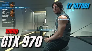 GTX 970 - Death Stranding - 1080p - Medium Graphics Settings (60fps)