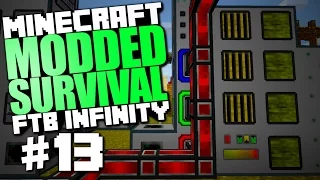 Minecraft Modded Survival #13 "Advanced Generators Turbine & Syngas" FTB Infinity