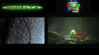 Super Mario Movie/Godzilla 1998 Post Credit Scene Side By Side