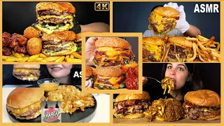 JUICY BURGER COMPILATION | ASMR | MUKBANG | BIG BITES | SATISFYING BITES