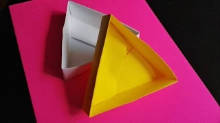 How to make a Triangle Box Origami