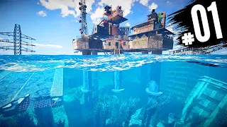 Sunkenland Gameplay Deutsch #01 - Water World Survival Simulation