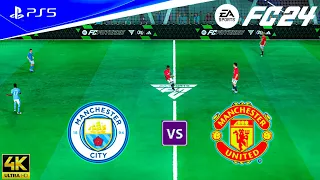 FC 24 Manchester City VS Manchester United Volta Match | PS5 4K 60 FPS