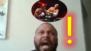 TYSON FURY GETTING NEARLY STOPPED (REACTION  VIDEO)