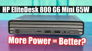 HP EliteDesk 800 G6 Mini Review 1L 65W PC