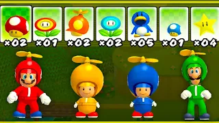New Super Mario Bros. Wii – 4 Players World 4 Walkthrough Co-Op (+ Bonus)