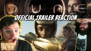 Dune Official Main Trailer REACTION! THIS IS EPIC | Reading Dune