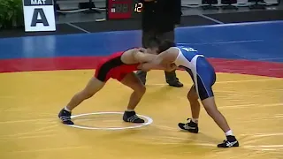 55KG Henry Cejudo (USA) vs Besik Kudukhov (RUS) - 2005 Junior World Championships