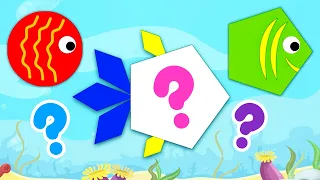 Match the Fish! | Shape Matching Game for Toddlers and Babies | Kids Learning Videos