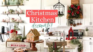 CHRISTMAS KITCHEN DECOR 2021 | CHRISTMAS DECORATE WITH ME | DECORATING IDEAS FOR CHRISTMAS