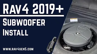 Subwoofer Install on the Toyota Rav4 2019 2020 2021