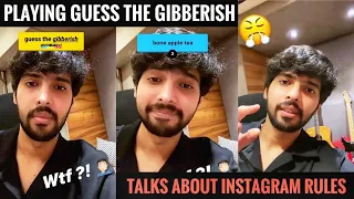 Armaan Malik Playing Guess The Gibberish - Part 2 || Talks About Instagram Rules || SLV2020