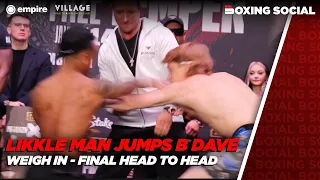 WTF IS GOING ON?! DWARF LIKKLE MAN JUMPS B DAVE AT WEIGH IN | KSI vs FaZe Temper - Misfits 004